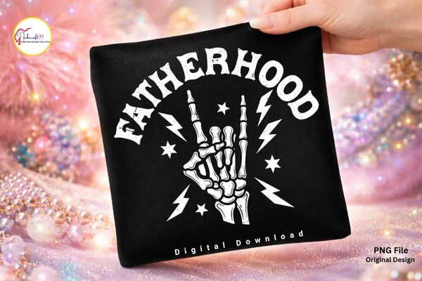 Skeleton Rock Hand Fatherhood Dad PNG