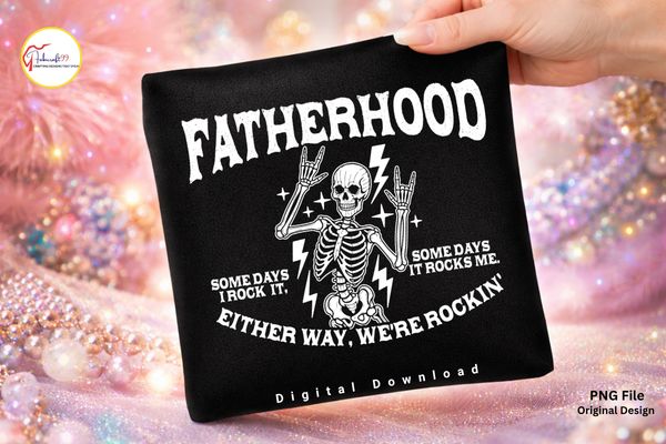 Fatherhood PNG, Funny Dad Skeleton Shirt